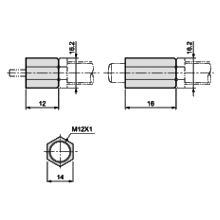 Stopper nut OP-020KB