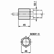 Stopper nut OP-020M36