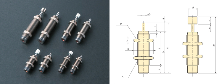 FA-0805/1005/1008/1210 fixed shock absorbers