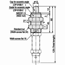 Eccentric angle adaptor OP-010XB
