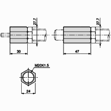 Stopper nut OP-020EB