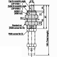 Eccentric angle adaptor OP-010FB