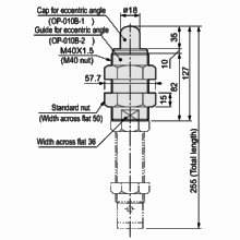 Eccentric angle adaptor OP-010TB