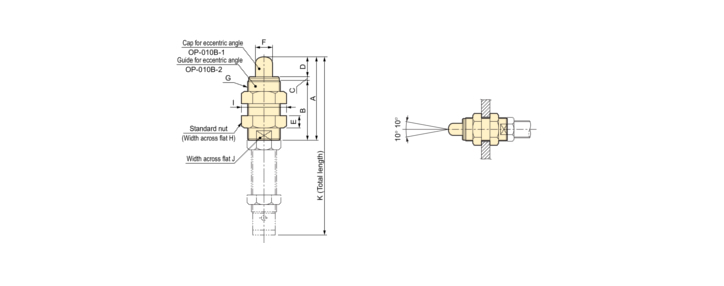 Eccentric angle adaptor OP-010