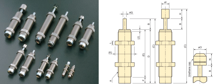 FK Series Small fixed shock absorbers